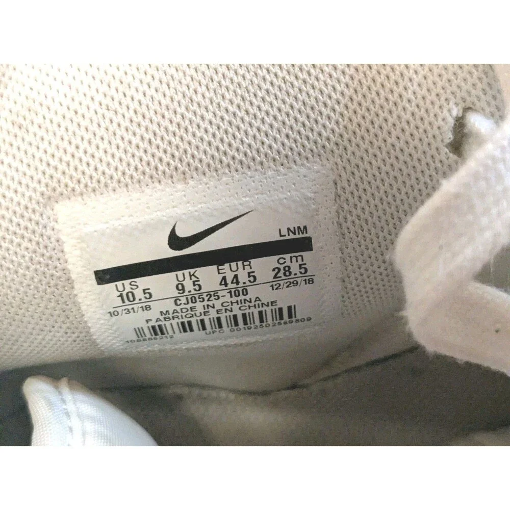 Nike Air Force 1 Mens High Top Sneaker Sz 10.5 White Blue Fury Ember Glow Ombre